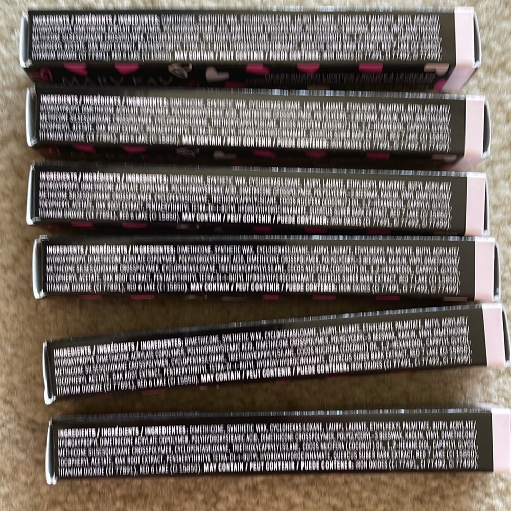 Lot-of-SIX-NIB Mary Kay Heart Shaped Click Up Lipsticks in Natural Confidence - Picture 5 of 11